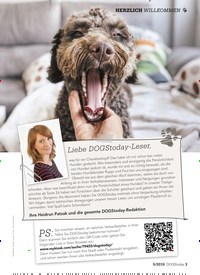Titelbild der Ausgabe 5/2019 von Liebe DOGStoday-Leser,. Zeitschriften als Abo oder epaper bei United Kiosk online kaufen.