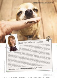 Titelbild der Ausgabe 2/2020 von HERZLICH WILLKOMMEN: Liebe DOGStoday -Leser,. Zeitschriften als Abo oder epaper bei United Kiosk online kaufen.