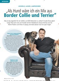 Titelbild der Ausgabe 1/2019 von INTERVIEW: LECKERLIS, LACHER, LAMPENFIEBER: „Als Hund wäre ich ein Mix aus Border Collie und Terrier”. Zeitschriften als Abo oder epaper bei United Kiosk online kaufen.