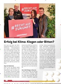 Titelbild der Ausgabe 24/2020 von Erfolg bei Klima: Klagen oder Bitten?. Zeitschriften als Abo oder epaper bei United Kiosk online kaufen.