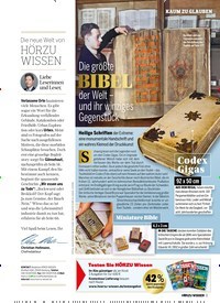 Titelbild der Ausgabe 1/2023 von Die größte BIBEL der Welt – und ihr winziges Gegenstück. Zeitschriften als Abo oder epaper bei United Kiosk online kaufen.