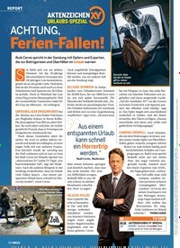 Titelbild der Ausgabe 21/2018 von REPORT: AKTENZEICHEN URLAUBS-SPEZIAL: ACHTUNG, Ferien-Fallen!. Zeitschriften als Abo oder epaper bei United Kiosk online kaufen.