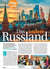 Titelbild der Ausgabe 24/2018 von HORZU TV-THEMA DER WOCHE: Das andere Russland. Zeitschriften als Abo oder epaper bei United Kiosk online kaufen.
