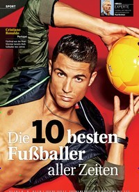 Titelbild der Ausgabe 24/2018 von Die 10 besten Fußballer aller Zeiten. Zeitschriften als Abo oder epaper bei United Kiosk online kaufen.