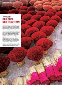 Titelbild der Ausgabe 35/2018 von FOTO DER WOCHE: Vietnam DER DUFT DER TRADITION. Zeitschriften als Abo oder epaper bei United Kiosk online kaufen.