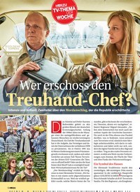 Titelbild der Ausgabe 44/2018 von TV-THEMA DER WOCHE: Wer erschoss den Treuhand-Chef?. Zeitschriften als Abo oder epaper bei United Kiosk online kaufen.