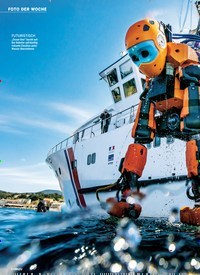 Titelbild der Ausgabe 45/2018 von FOTO DER WOCHE: Schatzsuche im Mittelmeer: EIN ROBOTER GEHT BADEN. Zeitschriften als Abo oder epaper bei United Kiosk online kaufen.