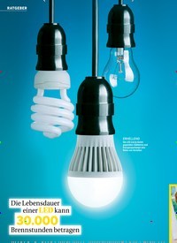Titelbild der Ausgabe 47/2018 von Die Lebensdauer einer LED kann 30.000 Brennstunden betragen: Ins beste Licht gerückt. Zeitschriften als Abo oder epaper bei United Kiosk online kaufen.