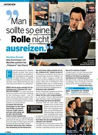 Titelbild der Ausgabe 50/2018 von INTERVIEW: Man sollte so eine Rolle nicht ausreizen.. Zeitschriften als Abo oder epaper bei United Kiosk online kaufen.