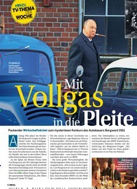 Titelbild der Ausgabe 1/2019 von TV-THEMA DER WOCHE: Mit Vollgas in die Pleite. Zeitschriften als Abo oder epaper bei United Kiosk online kaufen.