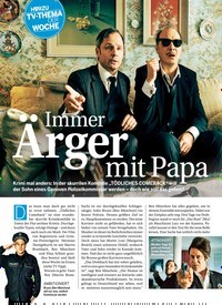 Titelbild der Ausgabe 3/2019 von TV-THEMA DER WOCHE: Immer Ärger mit Papa. Zeitschriften als Abo oder epaper bei United Kiosk online kaufen.
