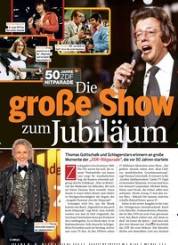 Titelbild der Ausgabe 17/2019 von Die große Show zum Jubiläum. Zeitschriften als Abo oder epaper bei United Kiosk online kaufen.