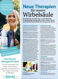 Titelbild der Ausgabe 17/2019 von Neue Therapien für unsere Wirbelsäule. Zeitschriften als Abo oder epaper bei United Kiosk online kaufen.