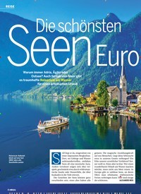 Titelbild der Ausgabe 18/2019 von REISE : Die schönsten : SeenEuro pas. Zeitschriften als Abo oder epaper bei United Kiosk online kaufen.