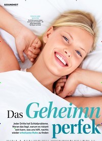 Titelbild der Ausgabe 25/2019 von GESUNDHEIT: Das Geheimnis des perfekten Schlafs. Zeitschriften als Abo oder epaper bei United Kiosk online kaufen.
