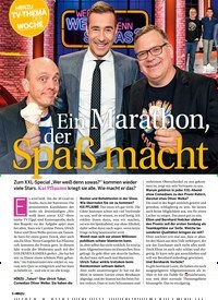 Titelbild der Ausgabe 30/2019 von Ein Marathon, der Spaß macht. Zeitschriften als Abo oder epaper bei United Kiosk online kaufen.