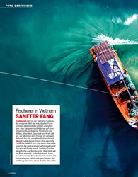 Titelbild der Ausgabe 36/2019 von FOTO DER WOCHE: Fischerei in Vietnam SANFTER FANG. Zeitschriften als Abo oder epaper bei United Kiosk online kaufen.