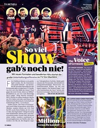 Titelbild der Ausgabe 36/2019 von TV-AKTUELL: So viel Show gab’s noch nie!. Zeitschriften als Abo oder epaper bei United Kiosk online kaufen.