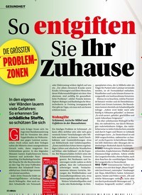 Titelbild der Ausgabe 1/2020 von GESUNDHEIT: So entgiften Sie Ihr Zuhause. Zeitschriften als Abo oder epaper bei United Kiosk online kaufen.