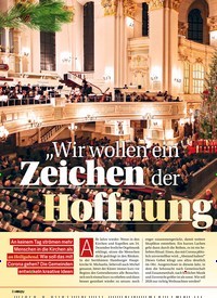 Titelbild der Ausgabe 51/2020 von REPORT: „Wir wollen ein Zeichen der Hoffnung setzen!“. Zeitschriften als Abo oder epaper bei United Kiosk online kaufen.
