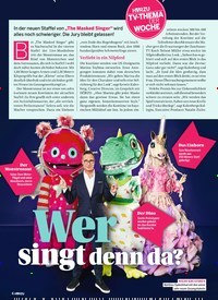 Titelbild der Ausgabe 6/2021 von TV-THEMA DER WOCHE: Wer singt denn da?. Zeitschriften als Abo oder epaper bei United Kiosk online kaufen.