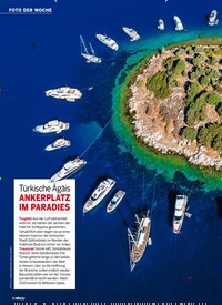 Titelbild der Ausgabe 23/2022 von Türkische Ägäis ANKERPLATZ IM PARADIES. Zeitschriften als Abo oder epaper bei United Kiosk online kaufen.