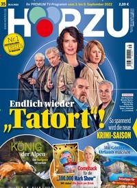 Titelbild der Ausgabe 35/2022 von Endlich wieder „Tatort“!. Zeitschriften als Abo oder epaper bei United Kiosk online kaufen.