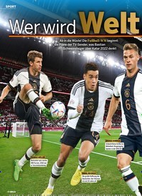 Titelbild der Ausgabe 46/2022 von Wer wird Weltmeister?. Zeitschriften als Abo oder epaper bei United Kiosk online kaufen.