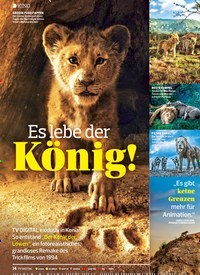 Titelbild der Ausgabe 15/2019 von KINO: Es lebe derKönig!. Zeitschriften als Abo oder epaper bei United Kiosk online kaufen.