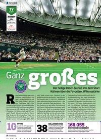 Titelbild der Ausgabe 13/2019 von Ganz grobes Tennis. Zeitschriften als Abo oder epaper bei United Kiosk online kaufen.