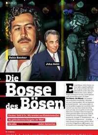 Titelbild der Ausgabe 14/2018 von DOKU: Die Bosse des Bösen. Zeitschriften als Abo oder epaper bei United Kiosk online kaufen.