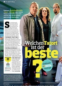 Titelbild der Ausgabe 6/2019 von Welcher Tatort ist der beste? Exklusiv-DIGITAL Umfrage. Zeitschriften als Abo oder epaper bei United Kiosk online kaufen.