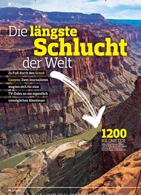 Titelbild der Ausgabe 7/2019 von DOKU: Die längste Schlucht: der Welt. Zeitschriften als Abo oder epaper bei United Kiosk online kaufen.