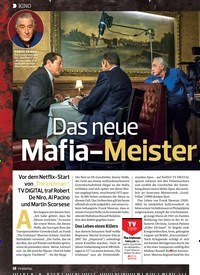 Titelbild der Ausgabe 24/2019 von KINO:Das neue Mafia-Meister werk. Zeitschriften als Abo oder epaper bei United Kiosk online kaufen.