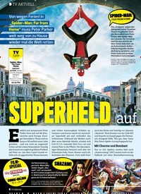 Titelbild der Ausgabe 6/2020 von TV AKTUELL: SUPERHELD: auf Klassenfahrt. Zeitschriften als Abo oder epaper bei United Kiosk online kaufen.