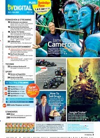 Titelbild der Ausgabe 16/2021 von James Cameron: „Meine größten Film-Geh eimnisse“. Zeitschriften als Abo oder epaper bei United Kiosk online kaufen.