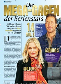 Titelbild der Ausgabe 4/2022 von Die MEGA-GAGEN der Serienstars. Zeitschriften als Abo oder epaper bei United Kiosk online kaufen.