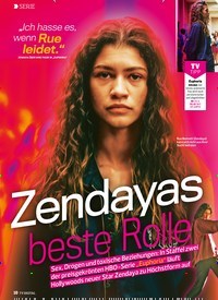 Titelbild der Ausgabe 6/2022 von Zendayas beste Rolle. Zeitschriften als Abo oder epaper bei United Kiosk online kaufen.