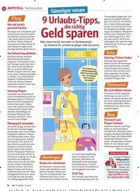Titelbild der Ausgabe 19/2018 von Verbraucher: Günstiger reisen: 9 Urlaubs-Tipps, die richtig Geld sparen. Zeitschriften als Abo oder epaper bei United Kiosk online kaufen.