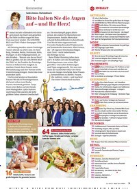 Titelbild der Ausgabe 21/2018 von Kommentar: Bitte halten Sie die Augen auf – und Ihr Herz!. Zeitschriften als Abo oder epaper bei United Kiosk online kaufen.