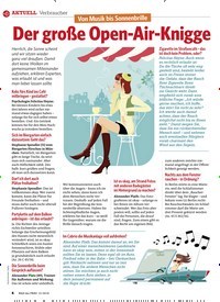 Titelbild der Ausgabe 21/2018 von Verbraucher: Der große Open-Air-Knigge. Zeitschriften als Abo oder epaper bei United Kiosk online kaufen.