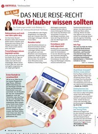 Titelbild der Ausgabe 26/2018 von Verbraucher: Ab 1. Juli: DAS NEUE REISE-RECHT: Was Urlauber wissen sollten. Zeitschriften als Abo oder epaper bei United Kiosk online kaufen.