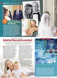 Titelbild der Ausgabe 27/2018 von Themen der Woche: Aufreger der Woche: Enkel bei Oma nicht versichert. Zeitschriften als Abo oder epaper bei United Kiosk online kaufen.