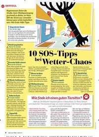 Titelbild der Ausgabe 28/2018 von 10 SOS-Tipps bei Wetter-Chaos. Zeitschriften als Abo oder epaper bei United Kiosk online kaufen.