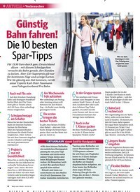 Titelbild der Ausgabe 39/2018 von Verbraucher: Günstig Bahn fahren! Die 10 besten Spar-Tipps. Zeitschriften als Abo oder epaper bei United Kiosk online kaufen.