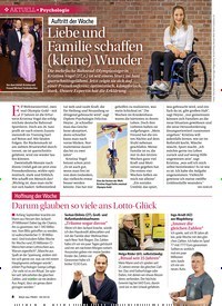 Titelbild der Ausgabe 39/2018 von Auftritt der Woche : Liebe und Familie schaffen (kleine) Wunder. Zeitschriften als Abo oder epaper bei United Kiosk online kaufen.
