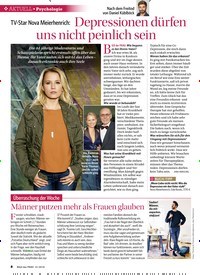 Titelbild der Ausgabe 41/2018 von TV-Star Nova Meierhenrich: Depressionen dürfen uns nicht peinlich sein. Zeitschriften als Abo oder epaper bei United Kiosk online kaufen.