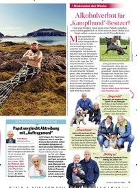 Titelbild der Ausgabe 44/2018 von Diskussion der Woche: Alkoholverbot für „Kampfhund“-Besitzer?. Zeitschriften als Abo oder epaper bei United Kiosk online kaufen.