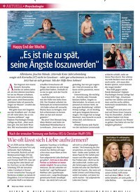 Titelbild der Ausgabe 46/2018 von AKTUELL: Happy End der Woche: „Es ist nie zu spät, seine Ängste loszuwerden“. Zeitschriften als Abo oder epaper bei United Kiosk online kaufen.