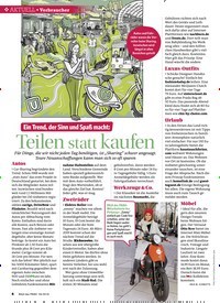 Titelbild der Ausgabe 52/2018 von AKTUELL Verbraucher: Ein Trend, der Sinn und Spaß macht: Teilen statt kaufen. Zeitschriften als Abo oder epaper bei United Kiosk online kaufen.